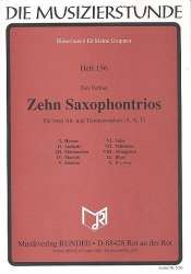 10 Saxophontrios : - Ton Verhiel