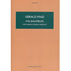 5 Bagatellen : für Klarinette und - Gerald Finzi