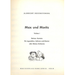 Max und Moritz : Heitere Kantate - Albrecht Rosenstengel