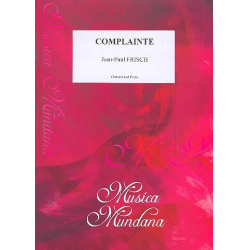 Complainte : for clarinet and piano - Jean-Paul Frisch