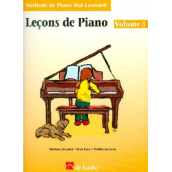 Méthode de piano Hal Leonard vol.3 - Lecons : - Barbara Kreader