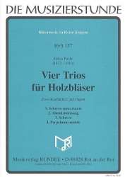 4 Trios für 2 Klarinetten und Fagott -Julius Fucik / Arr.Miloslav Richter