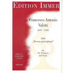 Tecum principium : für Alte, Trompete - Francesco Antonio Valotti