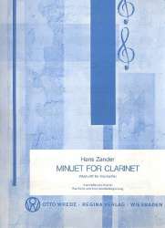 Minuet : for clarinet and piano - Hans Zander