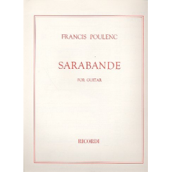 Sarabande : for guitar - Francis Poulenc