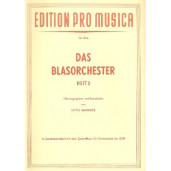 Das Blasorchester Band 5 -Otto Wagner
