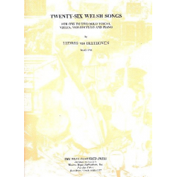 26 Welsh Songs WoO155 : for 1-2 voices, - Ludwig van Beethoven