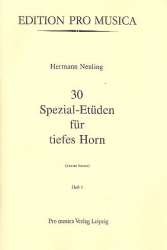 30 Spezial-Etüden Band 1 für tiefes Horn - Hermann Neuling