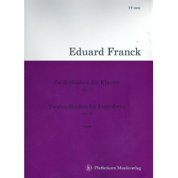 12 Studien op.1 : für Klavier - Eduard Franck
