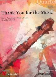 Thank you for the Music for 4 recorders (SATB) -Benny Andersson