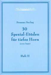 30 Spezial-Etüden Band 2 für tiefes Horn - Hermann Neuling