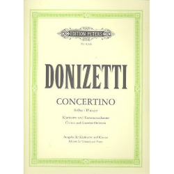 Concertino für Klarinette und Kammerorchester B-Dur (Ausgabe für Klarinette und Klavier) - Gaetano Donizetti