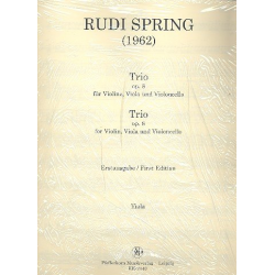 Trio op.8 : für Violine, Viola, Violoncello - Rudi Spring