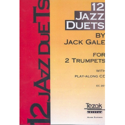 12 Jazz Etudes for 2 Trumpets (with Play-Along CD) -Jack Gale