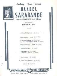 Sarabande from Concerto in f Minor : - Georg Friedrich Händel (George Frederic Handel)