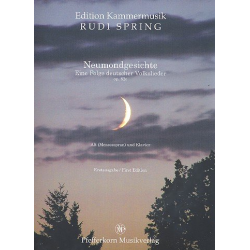 Neumondgesichte op.82e: für Alt - Rudi Spring