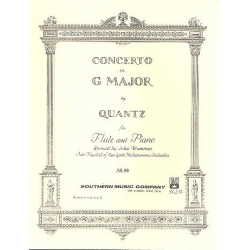 Concerto G major : for flute and piano - Johann Joachim Quantz