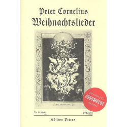 Weihnachtslieder op.8 (+CD) : für tiefe - Peter Cornelius