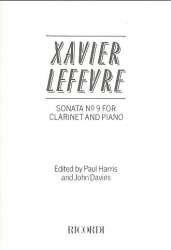 Sonata no.9 : for clarinet and piano - Jean Xavier Lefèvre