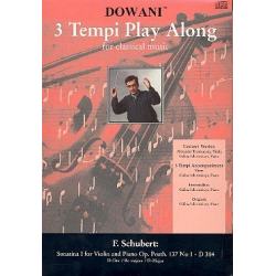 Sonatine Nr. 1 für Violine  und Klavier op. posth. 137, D 384 in D-Dur (Solostimme + 1 CD) -Franz Schubert