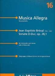 Sonate D-Dur op.28,1 : für Violoncello - Jean Baptiste Breval
