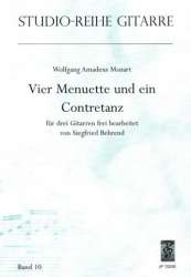 Vier Menuette und ein Contretanz für 3 Gitarren - Wolfgang Amadeus Mozart