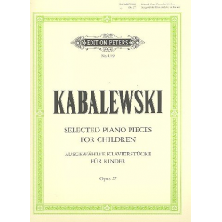 17 ausgewählte Kinderstücke op.27 : - Dmitri Kabalewski