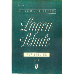 Lagenschule Band 1 : für Violine -Georg H.A. Brinkmann