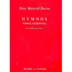 Hymnos : für Klarinette und Klavier - Sir Peter Maxwell Davies