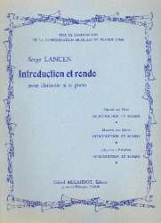 Introduction et Rondo : pour clarinette et piano - Serge Lancen
