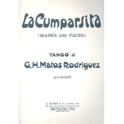 La Cumparsita : für 1-2 Akkordeons -Gerardo Hernan Matos Rodriguez