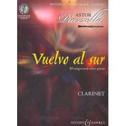 Vuelvo al sur for clarinet (+CD) -Astor Piazzolla / Arr.Hywel Davies