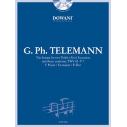 Triosonate für Altblockflöte und B.c. TWV 42:F7 in F-Dur - Georg Philipp Telemann