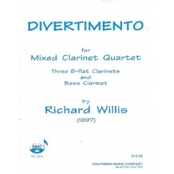 Divertimento : für 3 Klarinetten und Bassklarinette - Richard Willis
