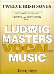 12 Irish Songs WoO154 : for 1-2 voices, - Ludwig van Beethoven