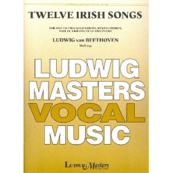 12 Irish Songs WoO154 : for 1-2 voices, - Ludwig van Beethoven