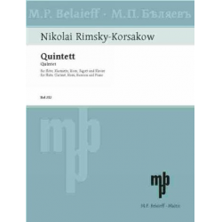 Quintett für Flöte, Klarinette, Horn, Fagott und Klavier - Nicolaj / Nicolai / Nikolay Rimskij-Korsakov