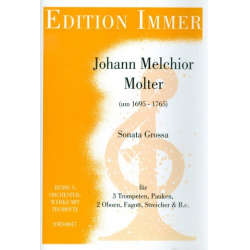 Sonata grossa : für 3 Trompeten, Pauken, -Johann Melchior Molter
