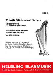 Mazurka es-moll Opus 12 für Harfe und Blasorchester - Edmund Schücker / Arr. Adi Rinner
