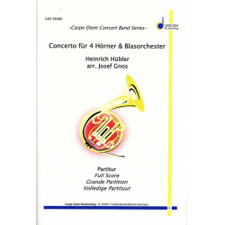Konzert für 4 Hörner (Solo für 4 Waldhörner) - Heinrich Hübler / Arr. Josef Gnos