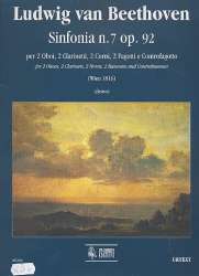 Symphony No. 7 Op. 92 for 2 Oboes, 2 Clarinets, 2 Horns, 2 Bassoons and Double Bassoon (Wien 1816) - Score - Ludwig van Beethoven / Arr. Pierluigi Destro