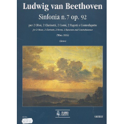 Symphony No. 7 Op. 92 for 2 Oboes, 2 Clarinets, 2 Horns, 2 Bassoons and Double Bassoon (Wien 1816) - Parts - Ludwig van Beethoven / Arr. Pierluigi Destro