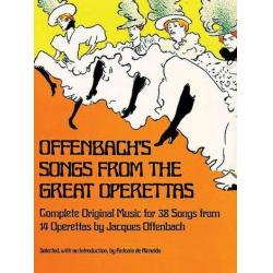 SONGS FROM THE GREAT OPERETTAS : - Jacques Offenbach