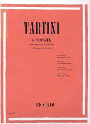 6 sonate : per violino e pianoforte - Giuseppe Tartini