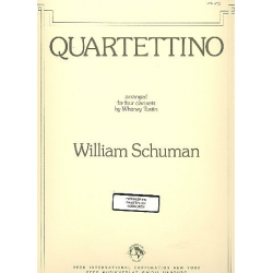 Quartettino : for 4 clarinets - William Schuman