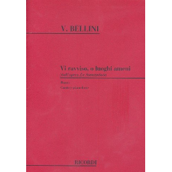 Vi ravviso o luoghi ameni : per basso e pianoforte - Vincenzo Bellini
