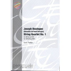 String Quartet C-Dur Nr.1 : - Joseph Chevaliers de Saint Georges Bologne