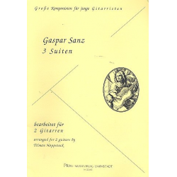 3 Suiten : für 2 Gitarren - Gaspar Sanz