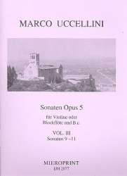 Sonaten op.5 Band 3 (Nr.9-11) - Marco Uccellini / Arr. Winfried Michel