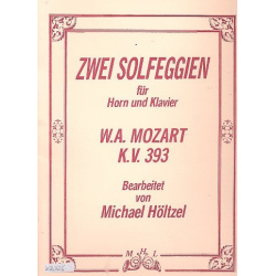 2 Solfeggien KV393 : für Horn und Klavier - Wolfgang Amadeus Mozart